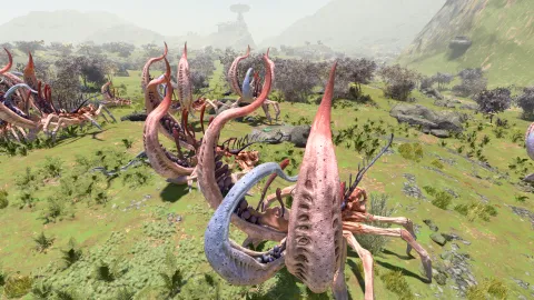 Some of the giant bugs you get to deal with when using the Waylayer mod.