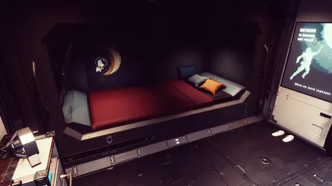 Styled interior on one of Aevi's Aerospace ships.