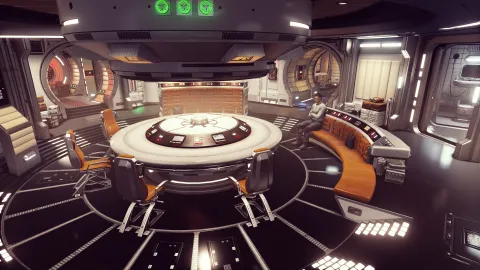 Center of Falkland Swift III and its custom habs.