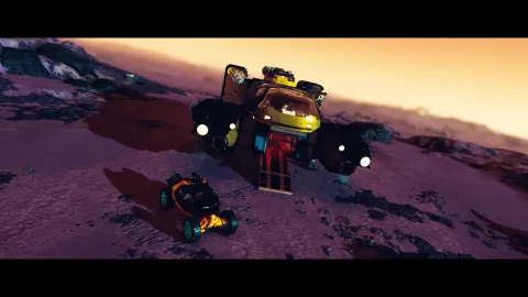 Matching Pair
Smallest ship I made yet. 14m×9m, it's pretty darn adorable to look at.