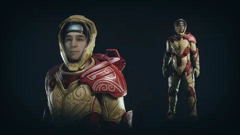 Luxurious Spacesuit - Red Moonstone Style