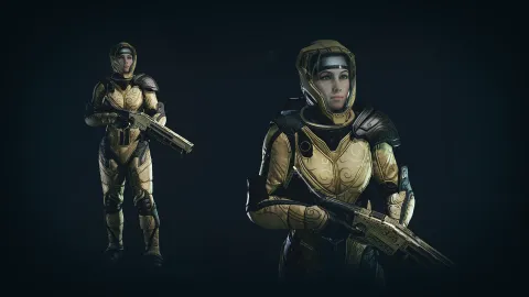 Luxurious Spacesuit - Dark Moonstone with Guilded Laredo Bridger