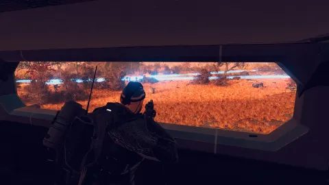 Clearing a small lookout tower from the Project Viper mod while my squad dealt with more enemies outside.