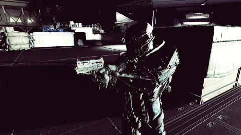One of my marines helping me storm a Project Viper stronghold.