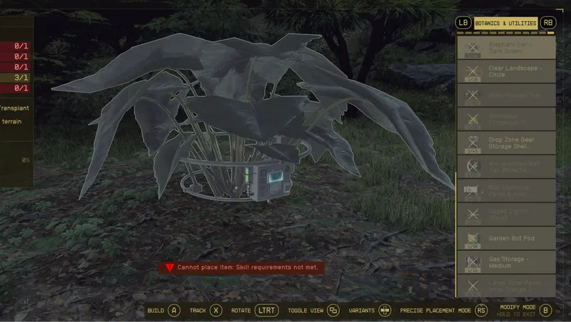 Outpost Botanics & Utilities Workshop Recipe Override Patch