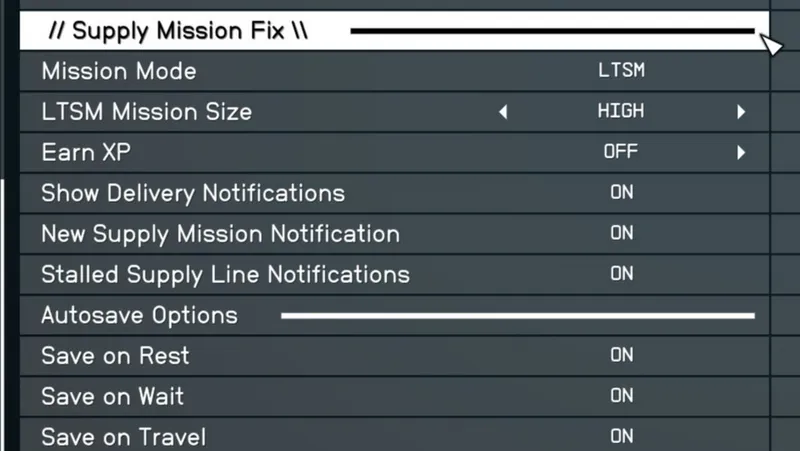 Supply Mission Fix V2 - Now with LTSM