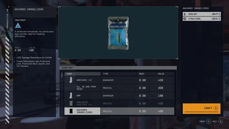 Craftable Tier 2 Medicine