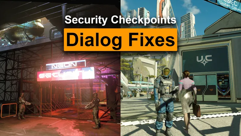 Security Checkpoints Dialog Fixes