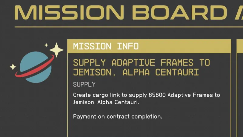 Show More Supply Missions