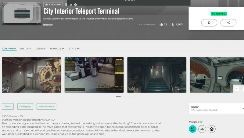 Teleport Terminal - Shattered Space DLC Patch