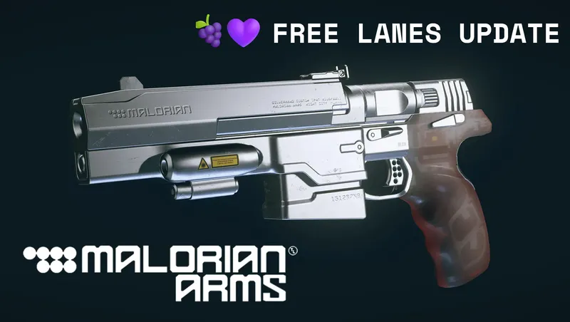 Malorian Arms 3516 from Cyberpunk 2077 - Free Lanes Update
