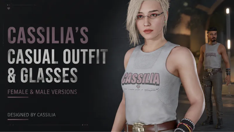 Cassilia's Casual Outfit & Glasses