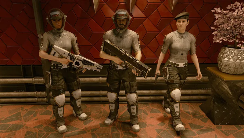 Custom Red Mile Guard Outfit