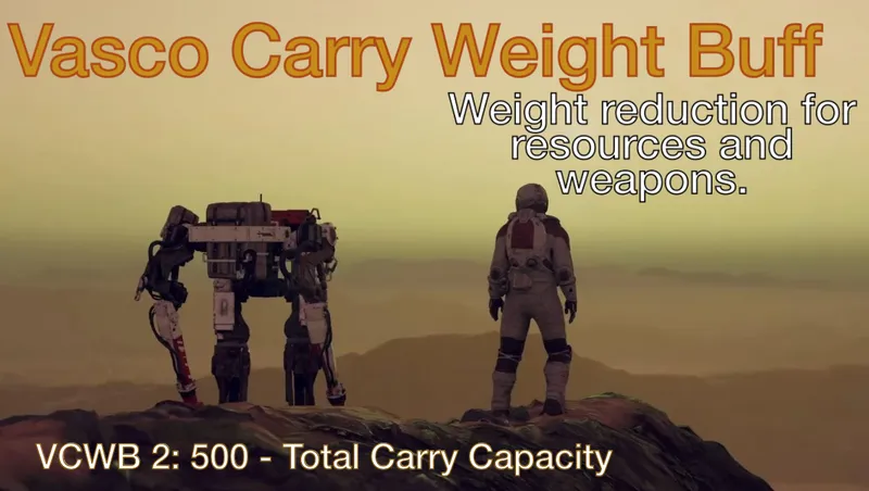 Vasco Carry Weight Buff - 500 Total